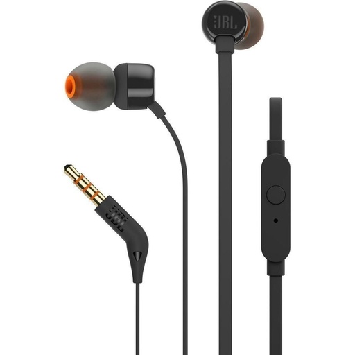 JBL T110 headset (jack 3,5mm) s mikrofonom, crna