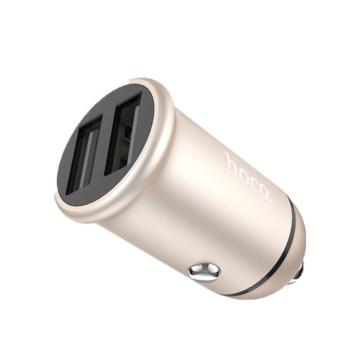 Hoco Z30 auto punjač (2xUSB port), 5V 2,4A, zlatna