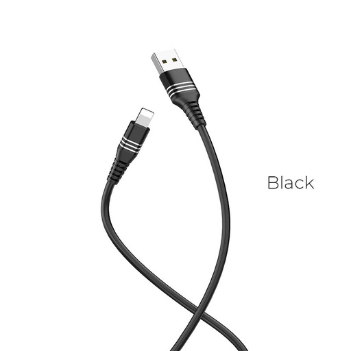 Hoco U46 triciklusos lightning kabel, crna