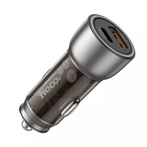 Hoco NZ8 Auto punjač, 43W, PD25W,QC3.0 smeđa