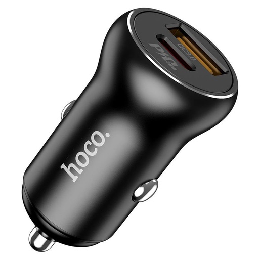 Hoco NZ5 auto brzi punjač (PD + QC punjenje), crna