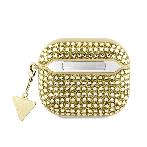 Guess Rhinestones Triangle Metal Logo futrola AirPods 3 (Zlatna) - GUA3HDGTPD