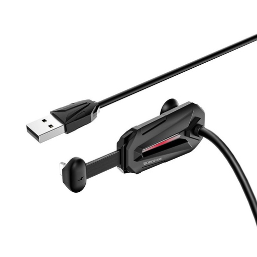Borofone BU9 lightning kabel (gaming), 2A, 1,2m, crna