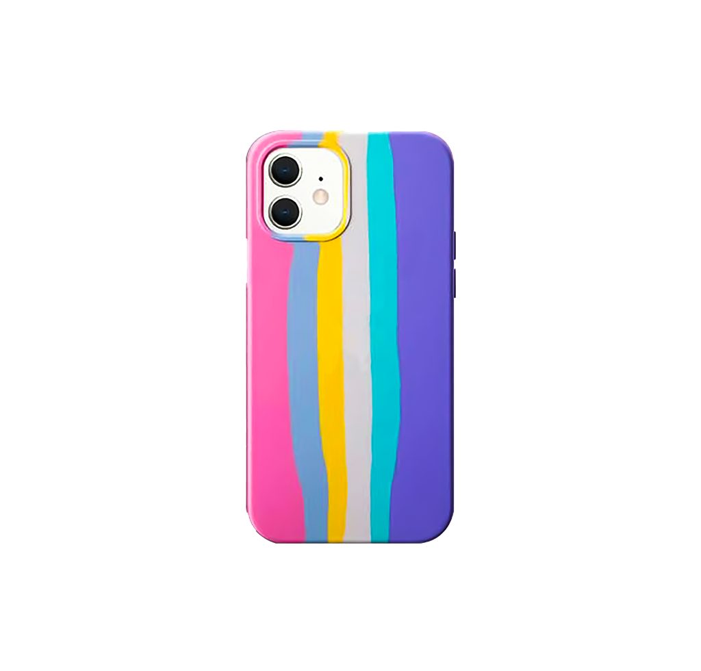 [5901215478675] Apple iPhone 7/8/SE 2020/ SE 2022 rainbow stripes back cover case (pattern 2)