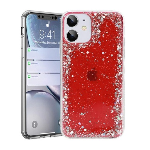 Apple iPhone 7/8/SE 2020/ SE 2022 brilliant proziran zaštitna maskica (Crvena)