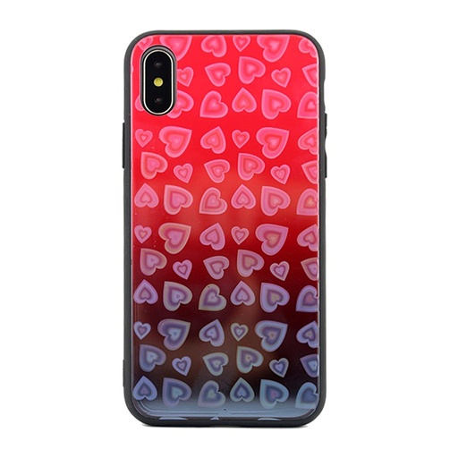Apple iPhone 7 / iPhone 8 / iPhone SE 2020 / iPhone SE 2022 heart glass zaštitna maskica (Crvena)
