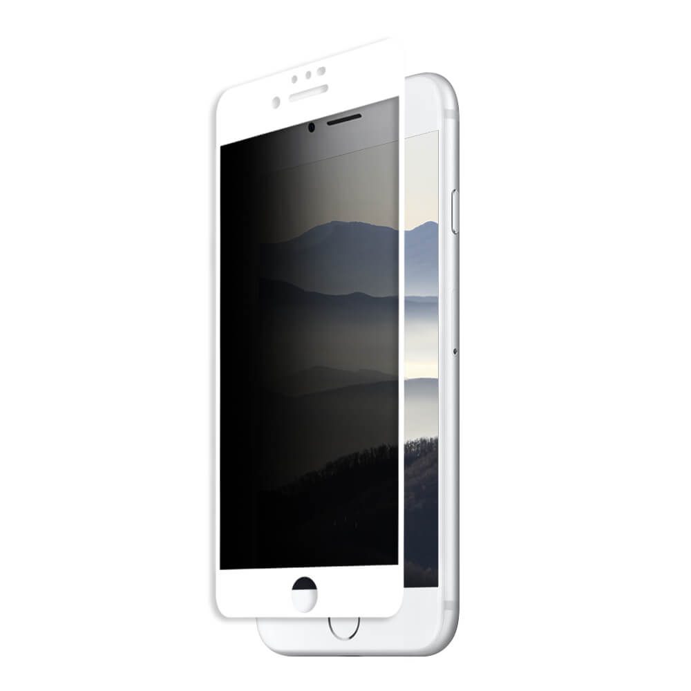 [KV_6952351245126] Apple iPhone 6/7/8 5D tempered glass full screen, clear (white frame)