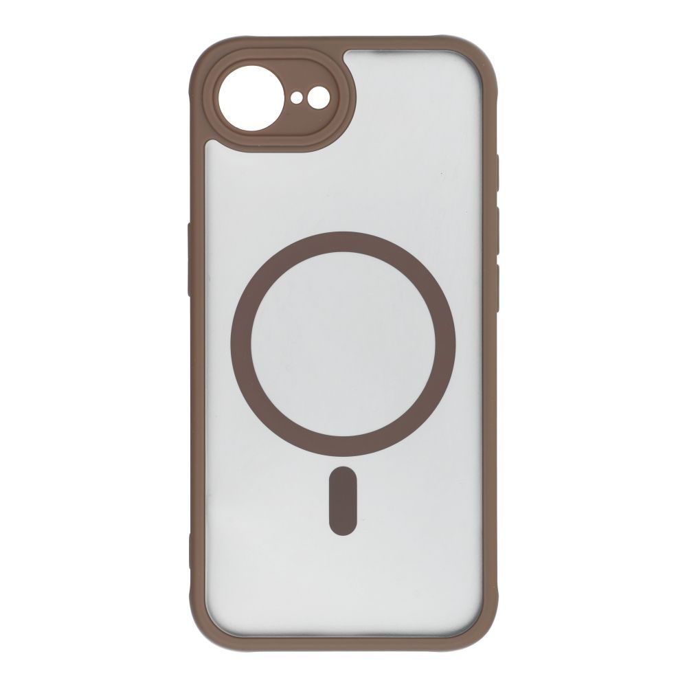 [301535] Apple iPhone 16e Full matte mag magsafe back cover case (Brown)