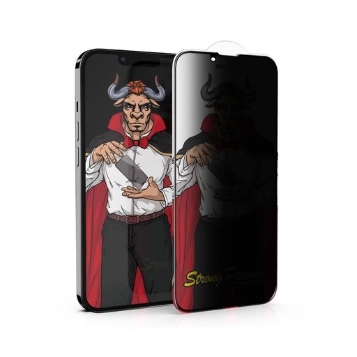 Apple iPhone 15 Plus OX Warrior Mr. Magic privacy zaštita privatnosti zaštitno staklo proziran (crna okvir)