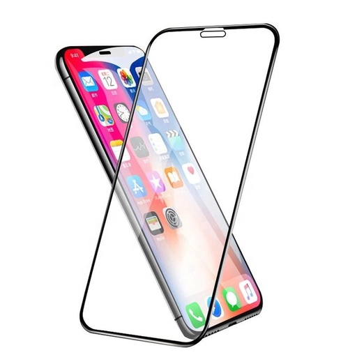 Apple iPhone 14 Pro (6,1) 5D zaštitno staklo potpuni za zaslon, proziran (crna s okvirom)