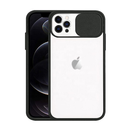 Apple iPhone 12 zaštita kamere silikonski bumper zaštitna maskica (Crna)