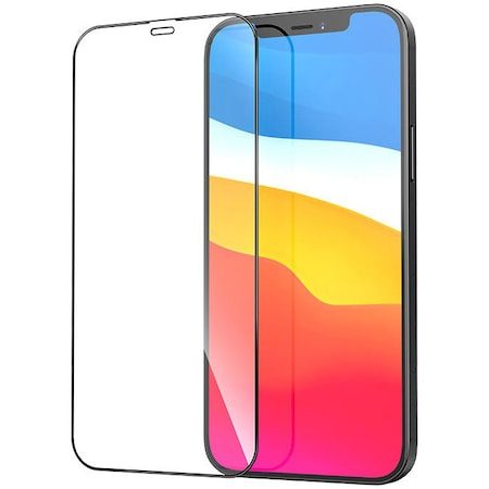 Apple iPhone 12 Pro (6.1) Hoco full screen silk zaštitno staklo potpuni za zaslon, crna