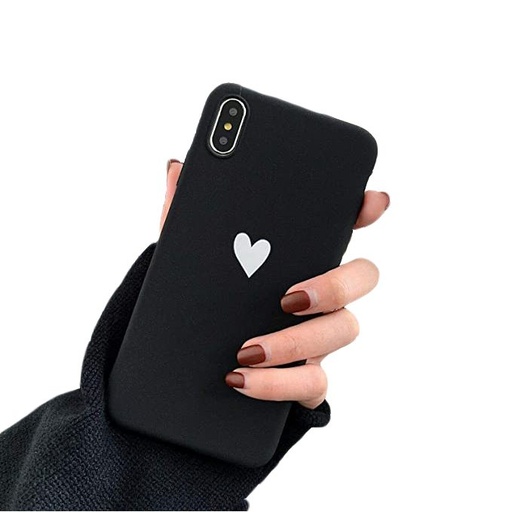 Apple iPhone 12 / iPhone 12 Pro heart TPU zaštitna maskica (Crna)