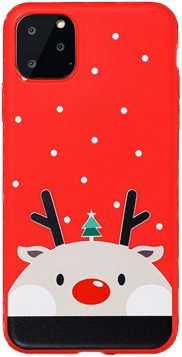 Apple iPhone 12 / iPhone 12 Pro Chirstmas Moose, Santa Claus silikonski zaštitna maskica (1. Uzorak)