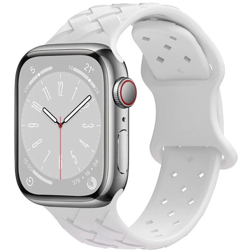 Apple Watch 42mm / Watch 44mm / Watch 45mm / Watch 49mm HOCO WA16 bamboo remen bijela