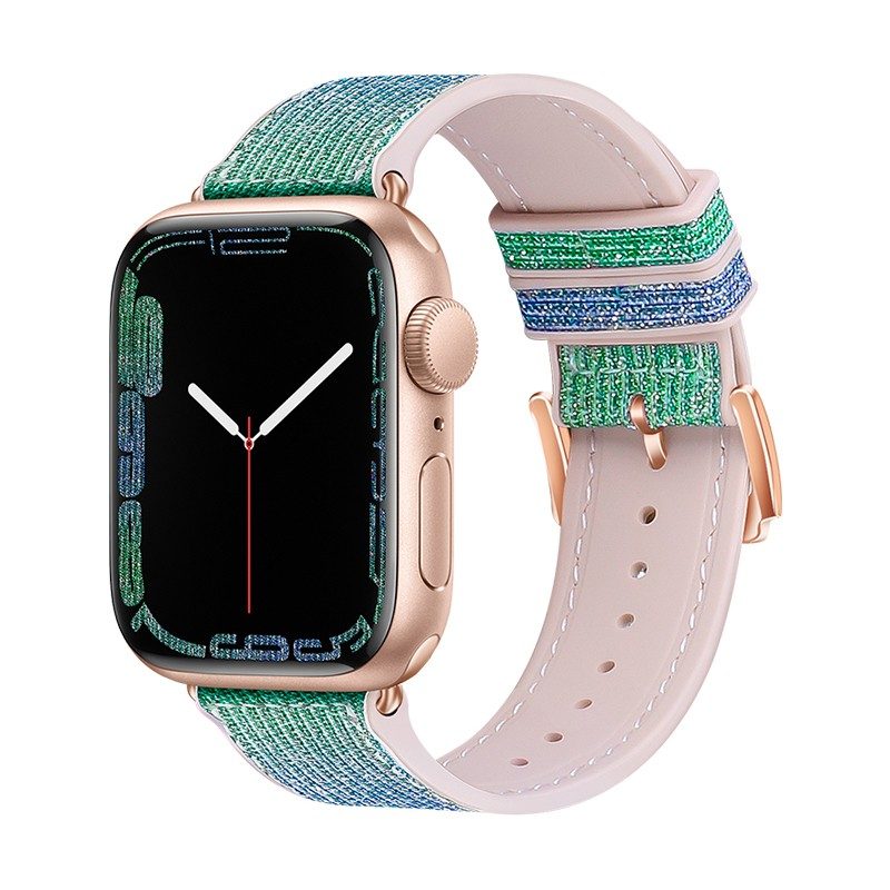[6931474787996] Apple Watch 42mm / Watch 44mm / Watch 45mm / Watch 49mm HOCO WA11 diamond smartwatch strap blue