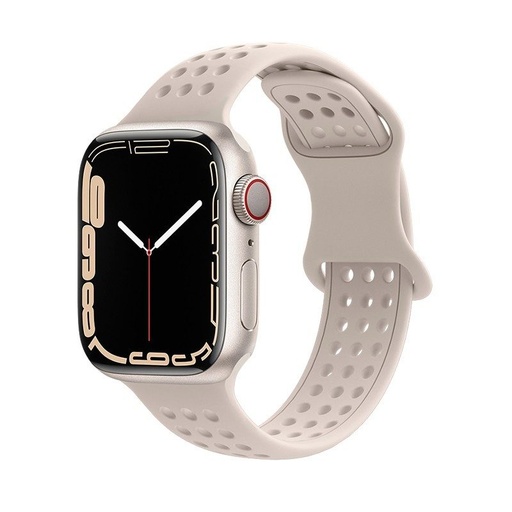 Apple Watch 42mm / Watch 44mm / Watch 45mm / Watch 49mm HOCO WA08 pametni sat remen srebrna
