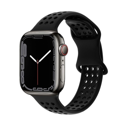 Apple Watch 42mm / Watch 44mm / Watch 45mm / Watch 49mm HOCO WA08 pametni sat remen crna