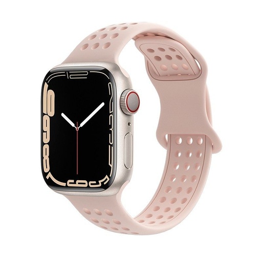 Apple Watch 42mm / Watch 44mm / Watch 45mm / Watch 49mm HOCO WA08 pametni sat remen bež