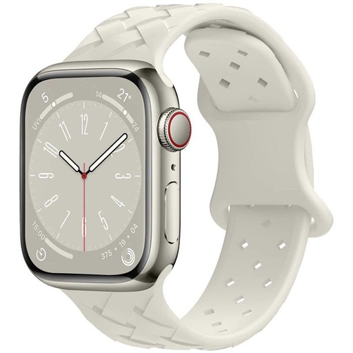 Apple Watch 38mm / Watch 40mm / Watch 41mm HOCO WA16 bamboo remen srebrna