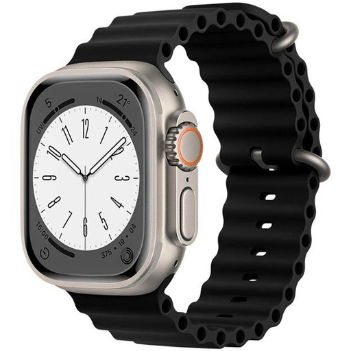 Apple Watch 38mm / Watch 40mm / Watch 41mm HOCO WA12 silikonski remen crna