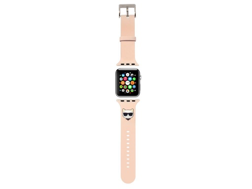 Apple Watch 38/40mm (Ružičasta) Karl Lagerfeld Choupette Head remen - KLAWMSLCP
