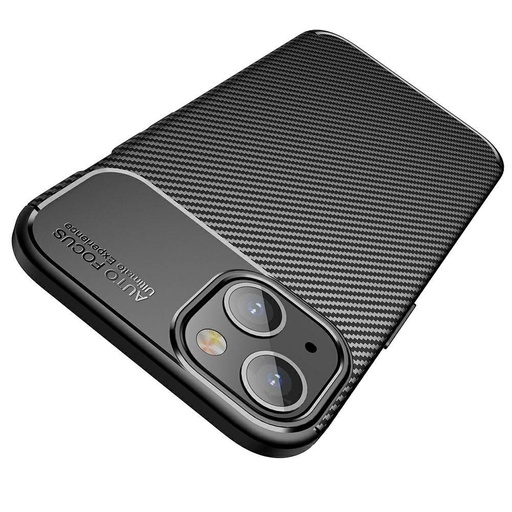 Apple iPhone 13 Mini carbon fiber silikonski zaštitna maskica (Crna)