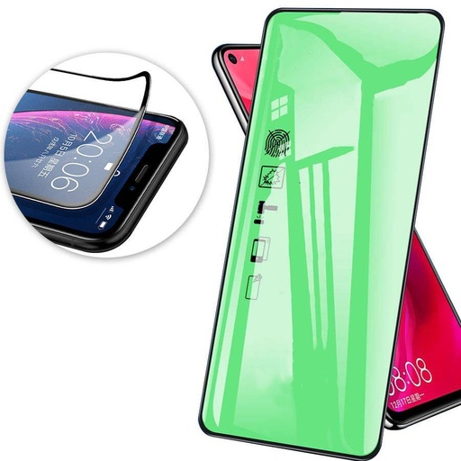 Apple iPhone 13 Pro Max / 14 Plus 9D keramika zaštitno staklo, proziran (crna okvir)