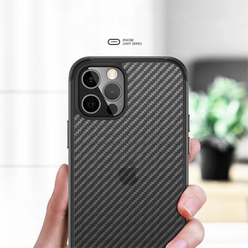 Apple iPhone 13 Pro Sulada carbon fiber zaštitna maskica (Crna)