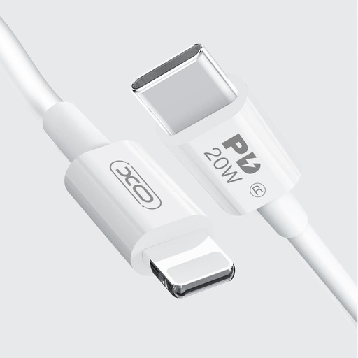 XO NB-Q189B USB-C–Lightning podatkovni kabel (Bijela) – 2 m, PD 20W