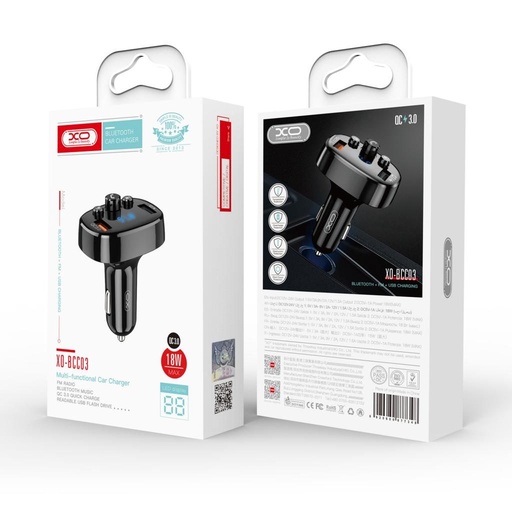 XO BCC03 FM transmitter, dual-port, 18W, crna