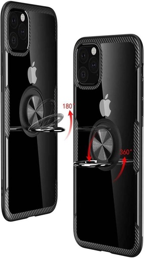 Apple iPhone 12/12 Pro carbon ring zaštitna maskica (Crna)