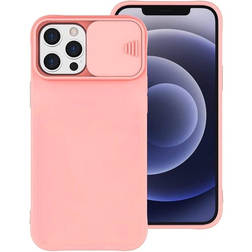 Apple iPhone 12/12 Pro kamera sa zaštitom silikonski zaštitna maskica (Breskva)