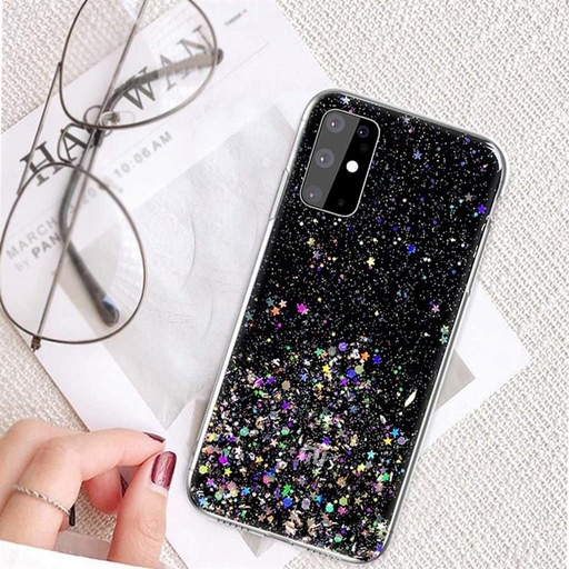 Apple iPhone 11 sequins glue glitter sjajan silikonski zaštitna maskica (Crna)