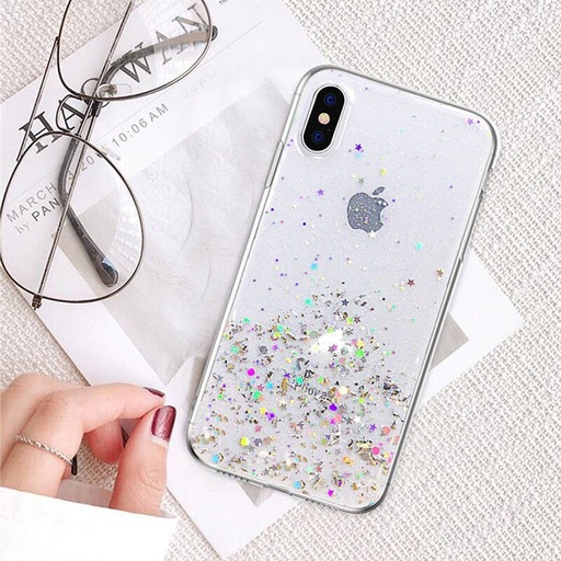 Apple iPhone 7/8/SE 2020/ SE 2022 sequins glue glitter sjajan silikonski zaštitna maskica (Proziran)