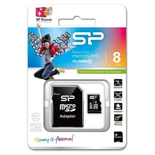 Silicon Power microSDHC + adapter 16GB class10 memorijska kartica