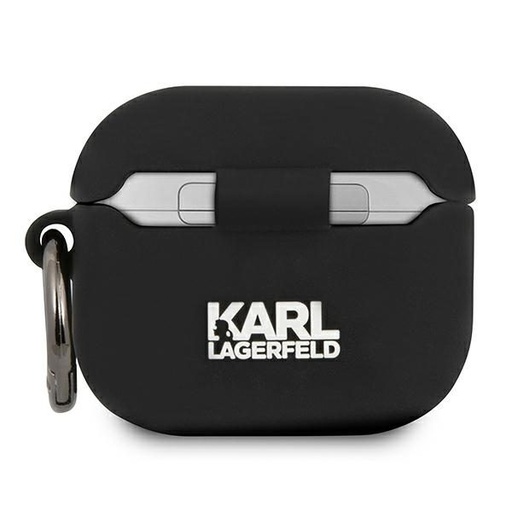 Apple AirPods 3 (Crna) Karl Lagerfeld Choupette Head futrola - KLACA3SILCHBK