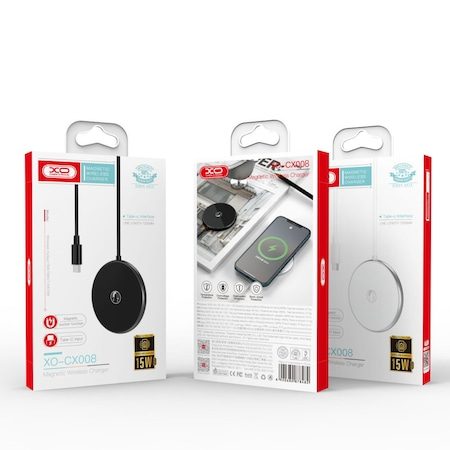 XO CX008 Magsafe kompatibilan bežični punjač (max 15W), crna