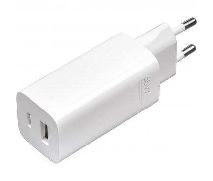 Xiaomi MDY-12-EU mrežni brzi punjač (QC + PD priključak), PD type-C kabel, bijela