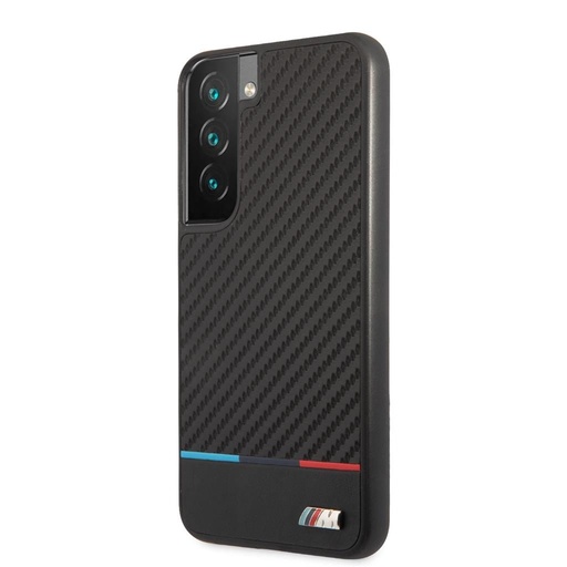 Samsung Galaxy S22 5G BMW M PC/TPU futrola – Tricolor Stripe (Crna) - BMHCS22SPUCARTCBK