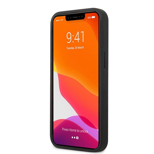 Apple iPhone 13 Mini AMG karbon s uzorkom silikonski zaštitna maskica (Crna) - AMHCP13SDEBK