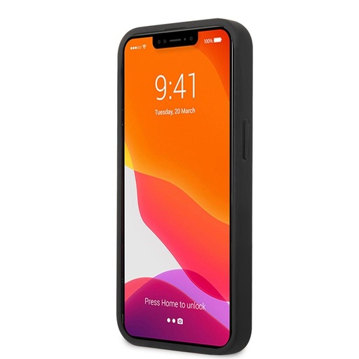 Apple iPhone 13 AMG koža zaštitna maskica (Crna) - AMHCP13MGSEBK