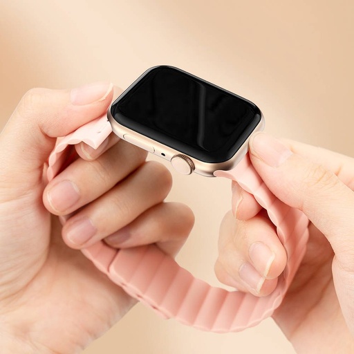Apple Watch Series 1/2/3/4/5/6(38/40mm) Kingxbar magnetski remen, ružičasta
