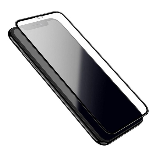 Apple iPhone XR/11 (6.1) Hoco silk screen potpuni ljepljiv zaštitno staklo, proziran (crna s okvirom)