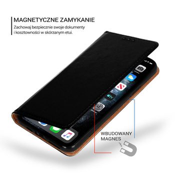 Samsung Galaxy S22 Ultra originalni koža preklopna futrola (Crna)