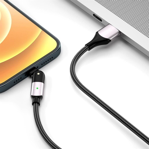 XO NB176 micro USB podatkovni kabel (Crna) – 1.2 m, 2.4A, 180°-ban okretan glava