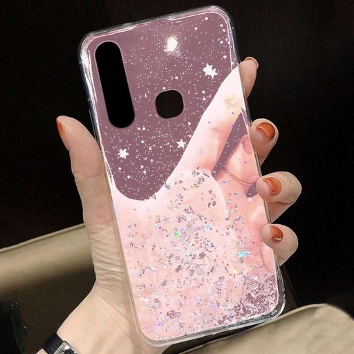 Apple iPhone 13 Mini glue glitter zaštitna maskica (Ružičasta)