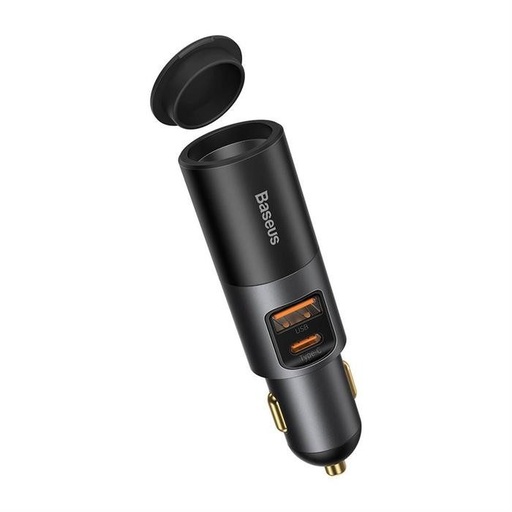 Baseus CCBT-C0G auto brzi punjač (PD + QC punjenje), siva