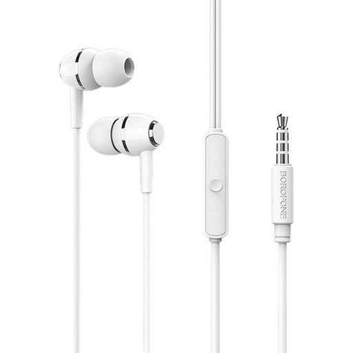 Borofone BM36 headset (jack 3,5mm) s mikrofonom, bijela