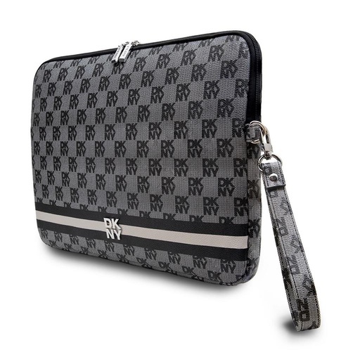 DKNY PU Leather Checkered Pattern and Stripe Laptop futrola 15" - 16" (Crna - DKCS16PVSHLK)